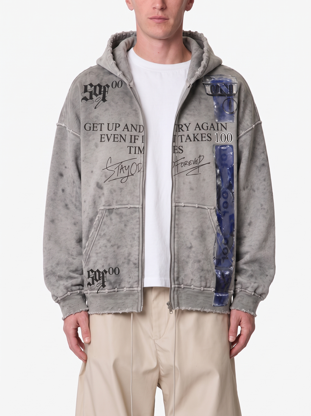 Try Again Zip-Up Hoodie