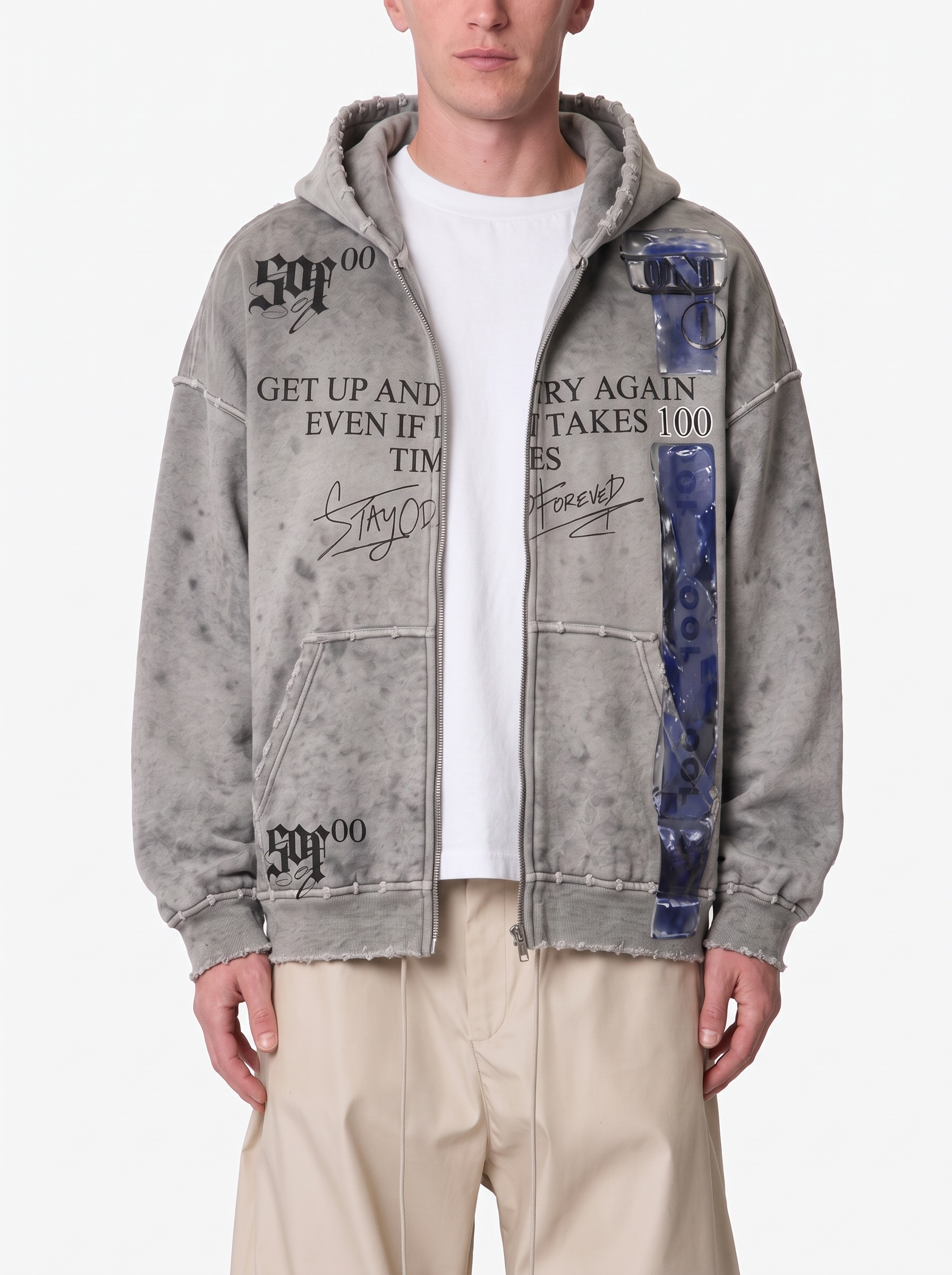 Try Again Zip-Up Hoodie