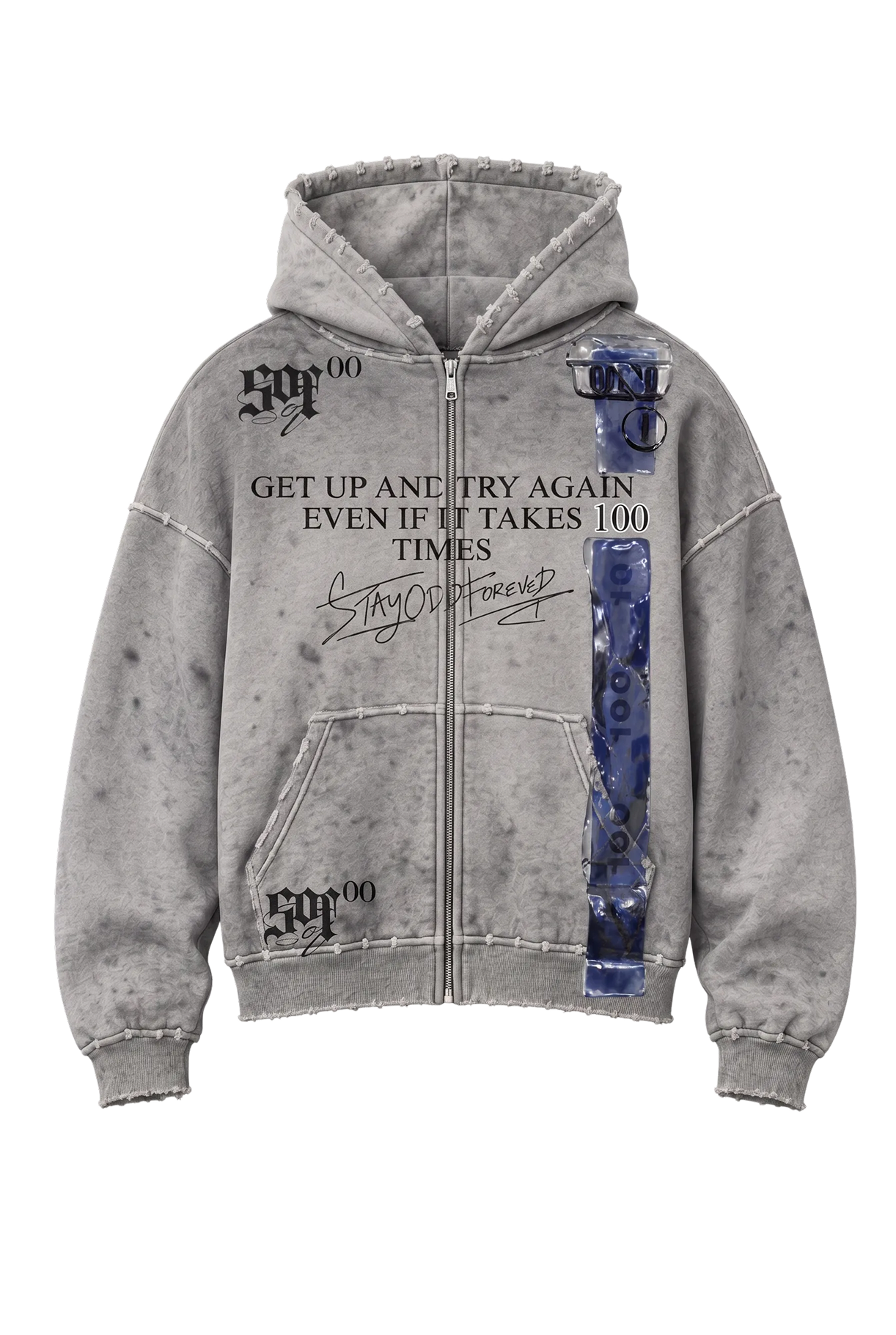 Try Again Zip-Up Hoodie